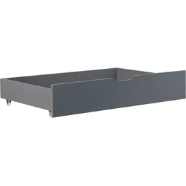 Homestyle4u Hausbett 90 x 200 cm Kiefer grau lackiert