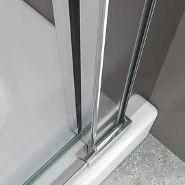 iflair i-flair Duschkabine 80x80x180 cm aus 6 mm Sicherheitsglas in Chromoptik - Dk62