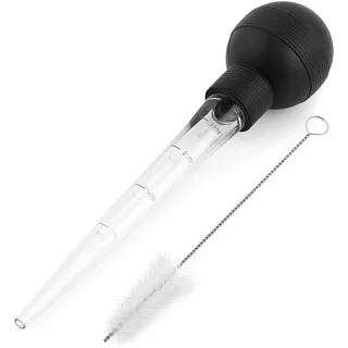 Küchenpipette, Silikonkopf, Pipette mit Skalenpumpe, Marinierspritze mit Bürste, Pipette, Truthahn, Kochen, Soße, Öl, BBQ