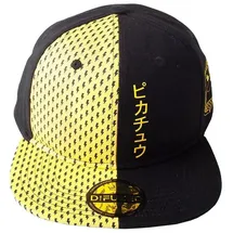 Pokémon Block Pikachu Snapback schwarz one size