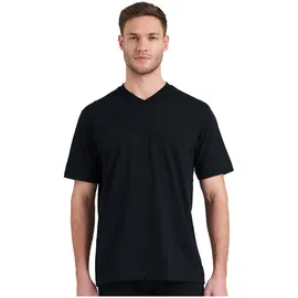 SCHIESSER T-Shirt 2er Pack - 1/2 Arm, Unterhemd, V-Ausschnitt, Schwarz