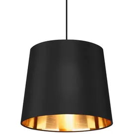 meineWunschleuchte Laurea 1-flg. Ø30 cm rund schwarz-gold