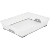 KEEEPER Stapelkorb, Rutschfest, DIN A4, 36 x 26,5 x 7 cm, Jonas, Nordic Grey