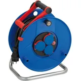 Garant Kabeltrommel Mit Cable Bremaxx® De 50m Und 3 Steckdosen Dede Strom (outdoor, Ip44, Thermostat, Made In Germany) Blau - Brennenstuhl