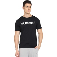 Hummel Herren Hmlgo Cotton Logo S/S T-shirts, Schwarz, S