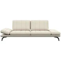 FLEXLUX 3-Sitzer Tropea Relaxsofa, Designsofa, Relaxfunktion, TV-Couch, Funktionssofa mit Armteilverstellung & Sitztiefenverstellung weiß