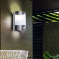 Wandlampe Außenleuchte Fassadenleuchte LED Glas Edelstahl Garten Bewegungsmelder