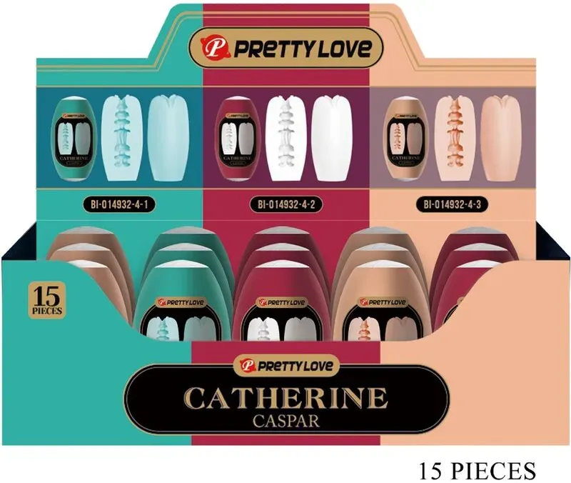 PRETTY LOVE - CASPAR PACK 15 VERSCHIEDENE MÄNNLICHE MASTRUBATOREN