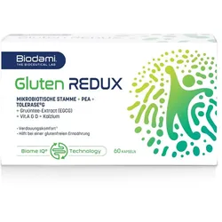 BIODAMI Gluten REDUX Darm Bakterienkulturen + Enzym Tolerase 60 St