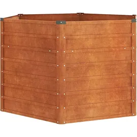 vidaXL Hochbeet Rostig 129 x 129 x 77 cm Cortenstahl