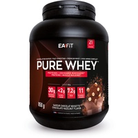 Eafit Whey Protein Pulver Haselnuss-Schokolade | 850g | Premium Molkenproteine für Muskelaufbau | Protein Isolate | Eiweißpulver | Proteinpräparate | EAFIT made in France
