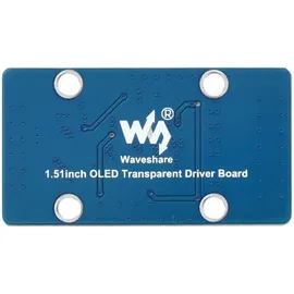 Waveshare 1.51 Transparent OLED Displaymodul, SPI, I2C, 128×64 Pixel, 3,35V