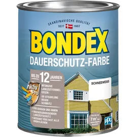 Bondex Dauerschutz-Farbe 750 ml schneeweiß seidenglänzend