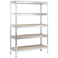 SCHULTE Regalwelt Schulte Stecksystem-Schwerlastregal L 180 cm x 130 cm x 45 cm Verzinkt