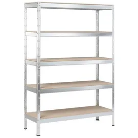 SCHULTE Regalwelt Schulte Stecksystem-Schwerlastregal L 180 cm x 130 cm x 45 cm Verzinkt