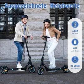 RCB EV85F Elektroroller, E-Scooter mit Straßenzulassung (ABE), 8,5 Zoll,400W Motor,MAX 20km/H,Dreistufige Getriebestellung,Faltbarer e Roller, APP-Steuerung, Max Belastung 120 kg,Doppelstoßdämpfer