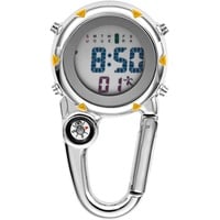 Avaner Taschenuhr mit Karabiner Unisex FOB Analog Quarzwerk Krankenschwesteruhr für Klettern Sport (Silver 02)