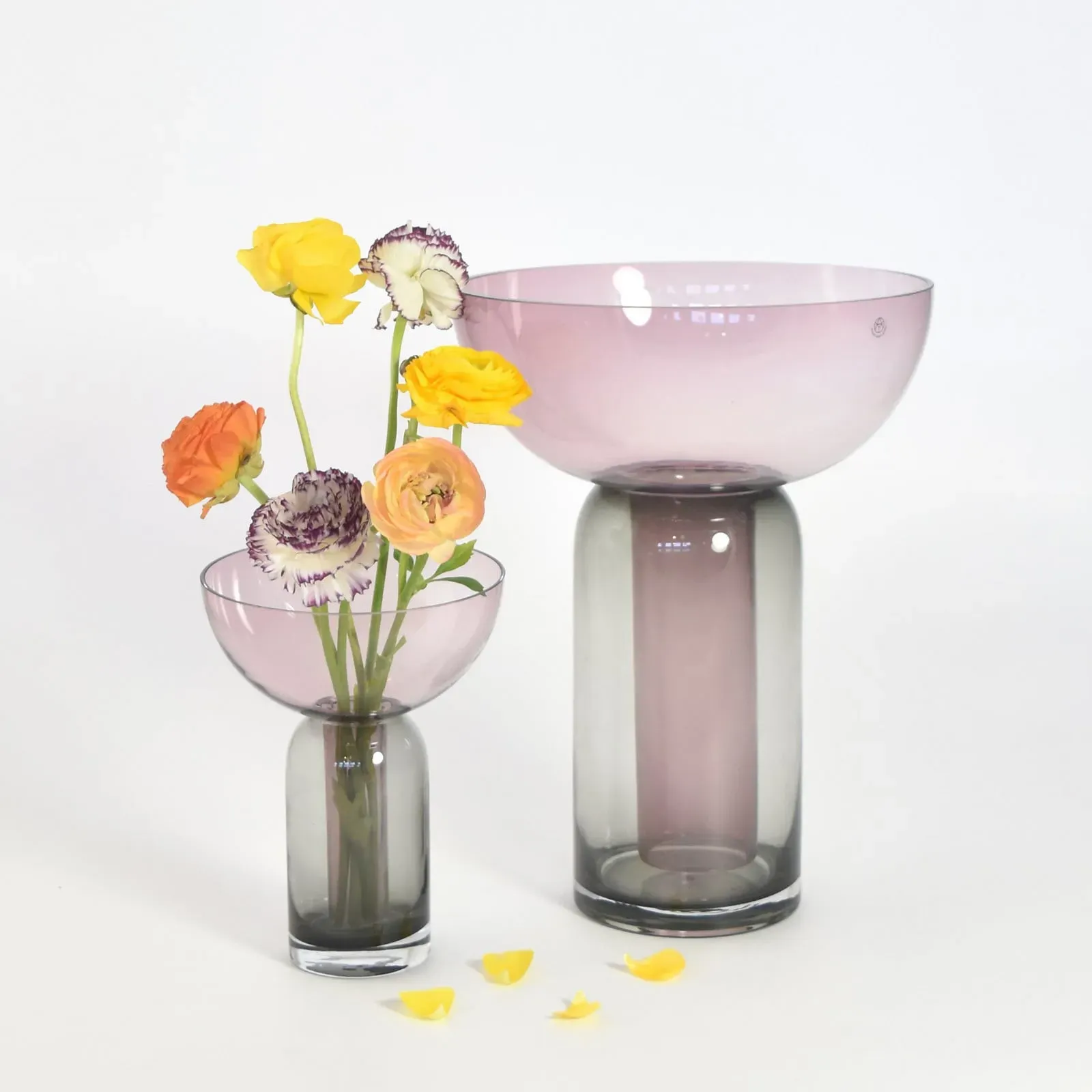 Vasen AYTM, Torus, Pink / Rosé, Glas, Design - 33