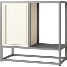 [en.casa] Burlöv 70 x 72 x 35 cm Grau/Weiß