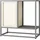 [en.casa] Burlöv 70 x 72 x 35 cm Grau/Weiß