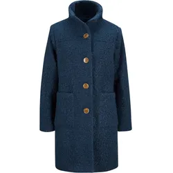 bonprix Boucle-Mantel mit Taschen, blau, 52