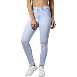 Urban Classics Damen High Waist Skinny Denim Pants Blau W 29