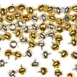 Mini Glocke Gold und Silber (pro Set 150) Bastelbedarf zu Weihnachten