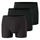 SCHIESSER Boxershorts 95/5 Schwarz / Gestreift S 3er Pack