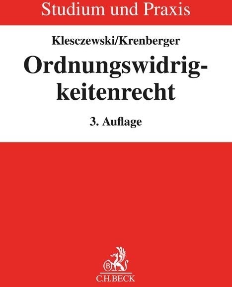 Ordnungswidrigkeitenrecht - Diethelm Klesczewski  Benjamin Krenberger  Kartoniert (TB)