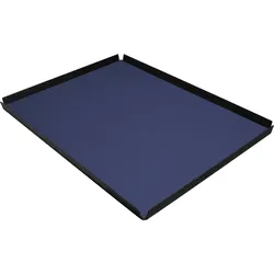 Stil Casa, Set 6 Tabletts pro Hotelzimmer, Innenraum aus Polyurethan-Verbundwerkstoff, 51,5x39,5 cm, Farbe blue.
