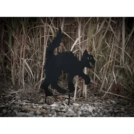 Europalms Silhouette Metall Katze 67 cm schwarz