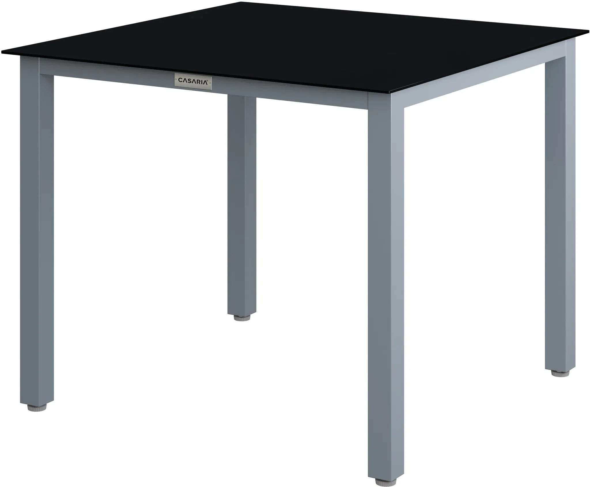 Gartentisch Bern Silber Alu 87x87x73cm