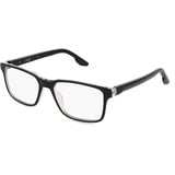 Nike 7160 Unisex-Brille inkl. Gläser Vollrand Rechteckig Acetat-Gestell 55mm/17mm/145mm, schwarz