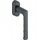HOPPE Fenstergriff, 0700/UD9020, SecuForte, F9714M schwarz matt, Stiftlänge: 32-42mm