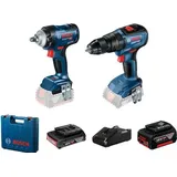 Bosch Professional, Bohrmaschine + Akkuschrauber, GDS18V-400 Set + GSB18V-50 (Akkubetrieb)