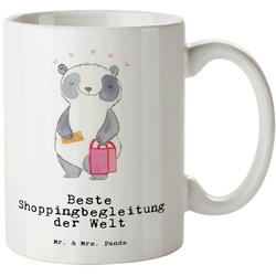 Mr. & Mrs. Panda Tasse Pinguin Luftballon – Weiß – Geschenk, Grosse Kaffeetasse, gute Laune, XL Tasse Keramik weiß