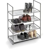Domo Pak Living Schuhregal 58,5 x 70 x 28,5 cm 4 Böden grau
