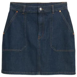 TOM TAILOR DENIM Damen Mini-Jeansrock, blau, Uni, Gr. XL