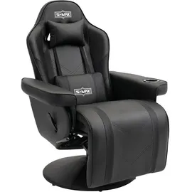 luxuskollektion Gaming Stuhl Schwarz/Weiß Gaming-Stuhl