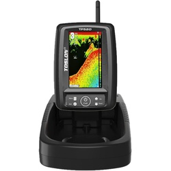 TOSLON TF520 Kabelloser Farb-Fischfinder mit Lithium-Batterie und Ladegerät, entwickelt für ferngesteuerte Karpfenfischer-Futterboote