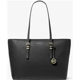 Michael Kors MK Shopper Quinn Large Aus Gekrispeltem Leder - Schwarz - Michael Kors - ONE SIZE