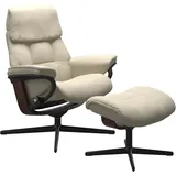 Stressless Ruby M | Cross Untergestell Batick Cream Matt Schwarz Braun