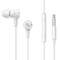 Edifier P205 In-Ear Kopfhörer mit Mikrofon und Lautstärkeregler, 3.5mm In Ear Kabel Stereo Ohrhörer Headset Für PC, Laptop, Handy– Weiß