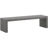 Beliani Trendy Gartenbank 150 x 40 x 40 cm Grau