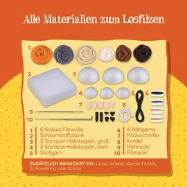 Kosmos AllesKönnerKiste Die Schule der magischen Tiere Tiere filzen Anhänger