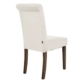CLP 2er Set Esszimmerstühle Lisburn creme/Samt