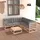 vidaXL Garten-Lounge-Set 6-tlg. grau