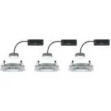 Paulmann 93680 LED-Einbauleuchte 3er Set 18W Aluminium (gedreht)