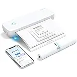 Bisofice L81 Mobiler Drucker Thermodrucker A4 mit Thermopapier, Kabelloser Mobiler Drucker A4 für Unterwegs, Portabler Printer Tragbarer Drucker für Handy & Laptop