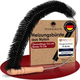 WEIDEBACH Heizkörperbürste 125cm Gesamtlänge / 75cm Bürste aus Nylon, Heizkörper Reinigungsbürste tierhaarfrei, Heizkörperbürste kommt in jeden Winkel, stabile & Flexible Heizungsbürste